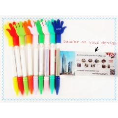 Pull Out Banner Pen with Hand Shape