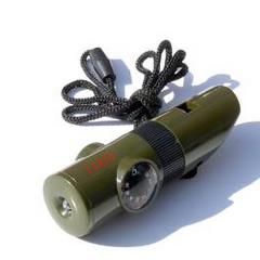 7 In 1 Emergency Outdoor Whistle Viewfinder Compass