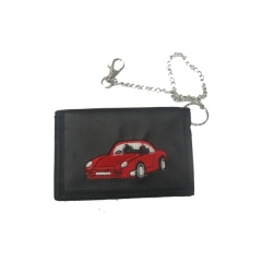 Tri-fold Wallet With Chain