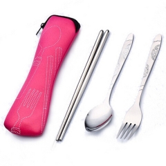 Stainless Steel Traveling Cutlery Spoon Fork Sets
