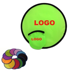 Folding Dog Flying Disc With Small Pouch