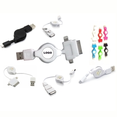 3 IN 1 Mini Micro USB Retractable Charger Cable