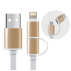 2-in-1 8pin Cable with Micro USB