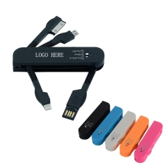 Multifunctional 3 in 1 Data Charge Cable