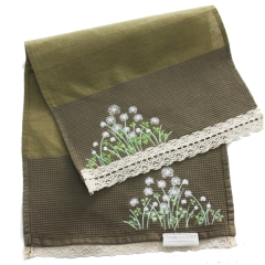 Tea Towel With Embroidery Logo