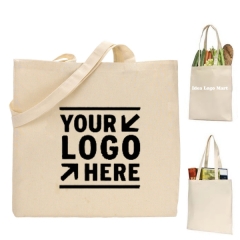 Natural Cotton Canvas Tote Bag-YHJQ5154