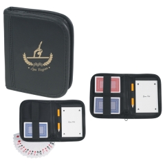 Credit Card Size Mirror With Leather Case