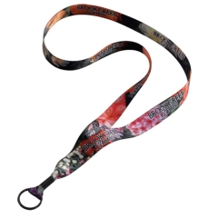 Polyester Lanyard Metal Crimp
