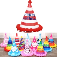 Birthday Party Adult Child Plush Ball Hat