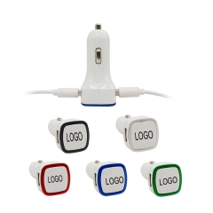 LED Dual USB Car Charger Adapter