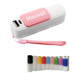 Mini Power Bank With Slider And Lanyard