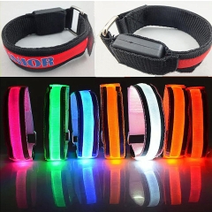 Reflective LED Light up safety run cycle armband