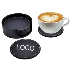 Round Leather Coasters