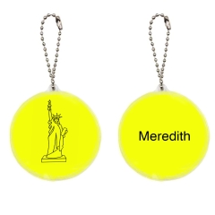 PVC Reflective Safety Pendant Tag Double Sides Printing