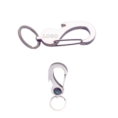 Carabiner Key Holder With Bottle Opener And Compass
