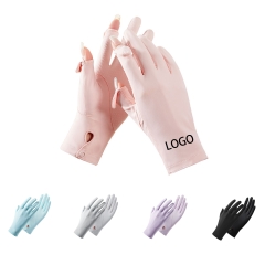 Outdoor Sunscreen, Non-Slip Thin Ice Silk Gloves