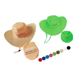 Foldable Cowboy Hat with Pouch-AZKW028