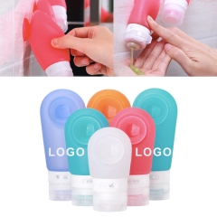2 OZ Silicone Sucker Travel Liquid Lotion Bottles