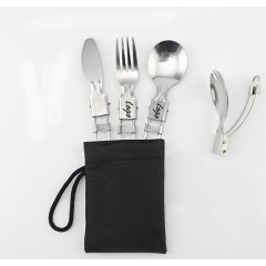 Foldable Stainless Steel Tableware Set
