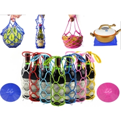 Foldable Silicone Bottles Net Coaster Bag