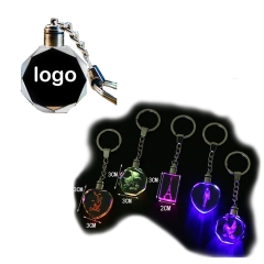 Multi-shaped Crystal Key Chain
