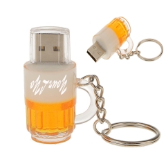 8GB USB Flash Drive Shaped Beer Cap Keychain