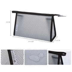 Transparent Zippered Travel Cosmetic Bag