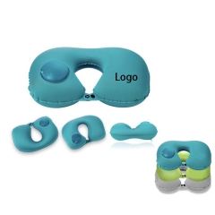 Press Inflatable U Shaped Neck Pillow