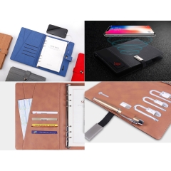 Notepad Portfolio With Wireless Charging Function Power Bank-YHEY673