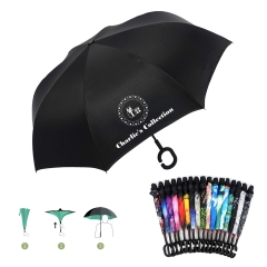 41" Arc Dual Layers Reversible Umbrella