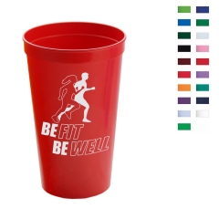 22 Oz BPA-Free Reusable Plastic Stadium Cup