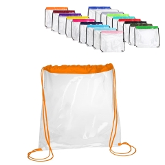 Plastic Waterproof Drawstring Backpack