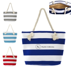 Large Volume Canvas Beach Tote Shoulder Bag
