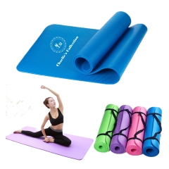 Non-Slip Exercise Yoga Mat With Carrying Strap