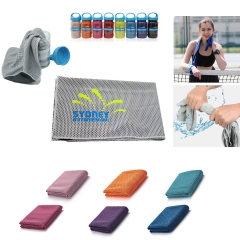 Cooling Towel with Carabiner Case