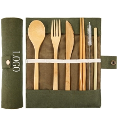 Camping spoon fork knife set
