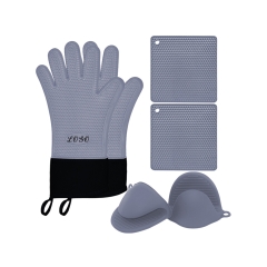 Honeycomb Five Finger Gloves, Silicone Square Placemats, Sil