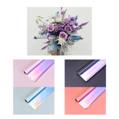 Pink Shining Side Serise Flower Wrapping Paper