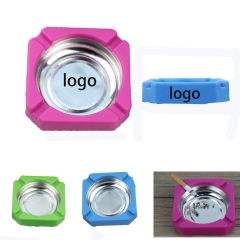 Square Stainless Steel Ashtray