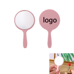 Portable Round Hand-Held Cosmetic Mirror