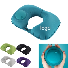 Automatically Press The Inflatable U-Shaped Pillow