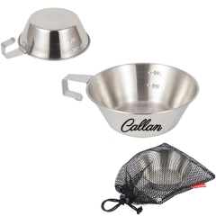 Outdoor 304 Stainless Steel Picnic Bowl With Hooks-JLCC076