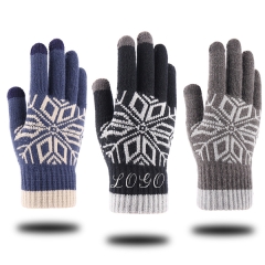 Knitted Cashmere Warm Touch Screen Gloves