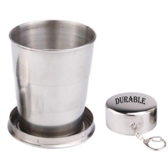8 Oz. Stainless Steel Collapsible Cup