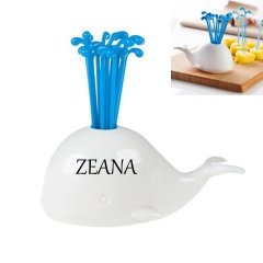 Lovely Whale Squirting Water Fruit Fork