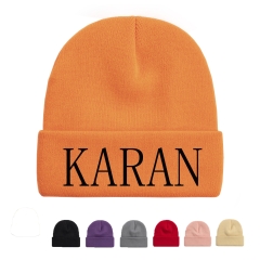 Acrylic Knit Beanie Hat
