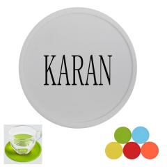 Round Waterproof Silicone Coaster