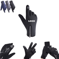 Winter Warm Zipper Gloves