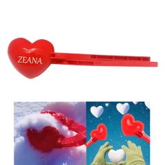 Children's Toy Heart Shape Plastic Snowball Maker