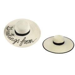 Panama Wide Brim Straw Hat